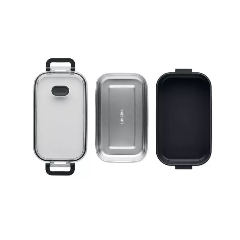 Lunchbox z PP ze stalowym wkładem 750 ml HOAGIE - Czarny (MO2770-03)