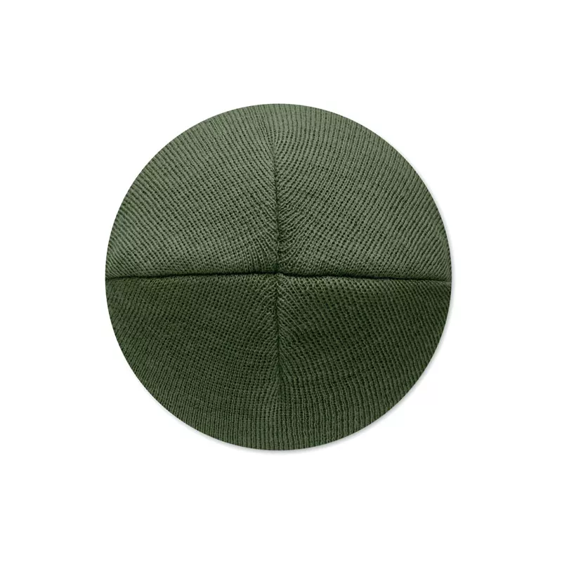 Czapka zimowa unisex z dzianiny RPET CAPNIT - Ciemnozielony (MO2359-60)