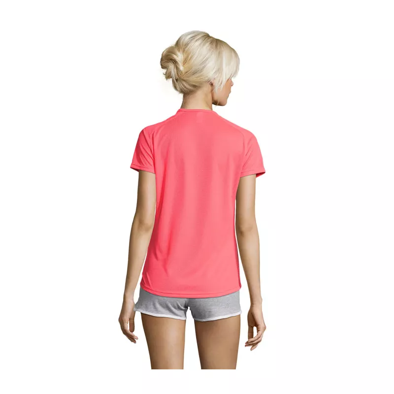 Koszulka sportowa damska 140 g/m² Sol's SPORTY WOMEN - Neon Coral (S01159-NC)