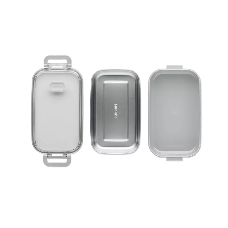 Lunchbox z PP ze stalowym wkładem 750 ml HOAGIE - Szary (MO2770-07)