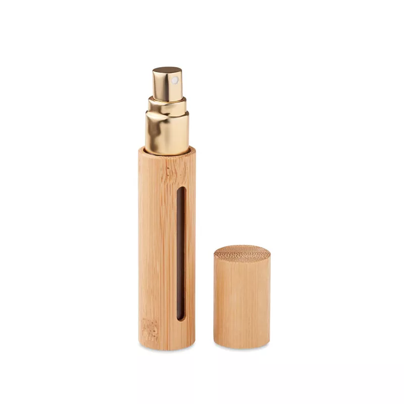 Atomizer na perfumy 10 ml w bambusowej obudowie MIZER - Drewna (MO6697-40)
