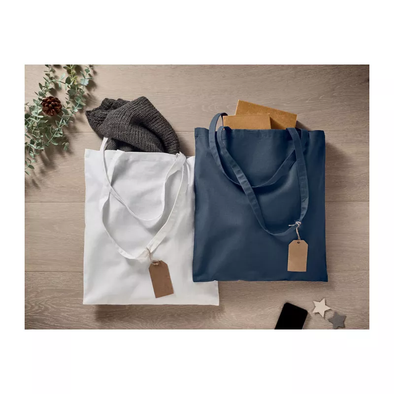 Torba z bawełny organicznej 180 g/m² TURA COLOUR - Francuski Granat (MO6851-85)
