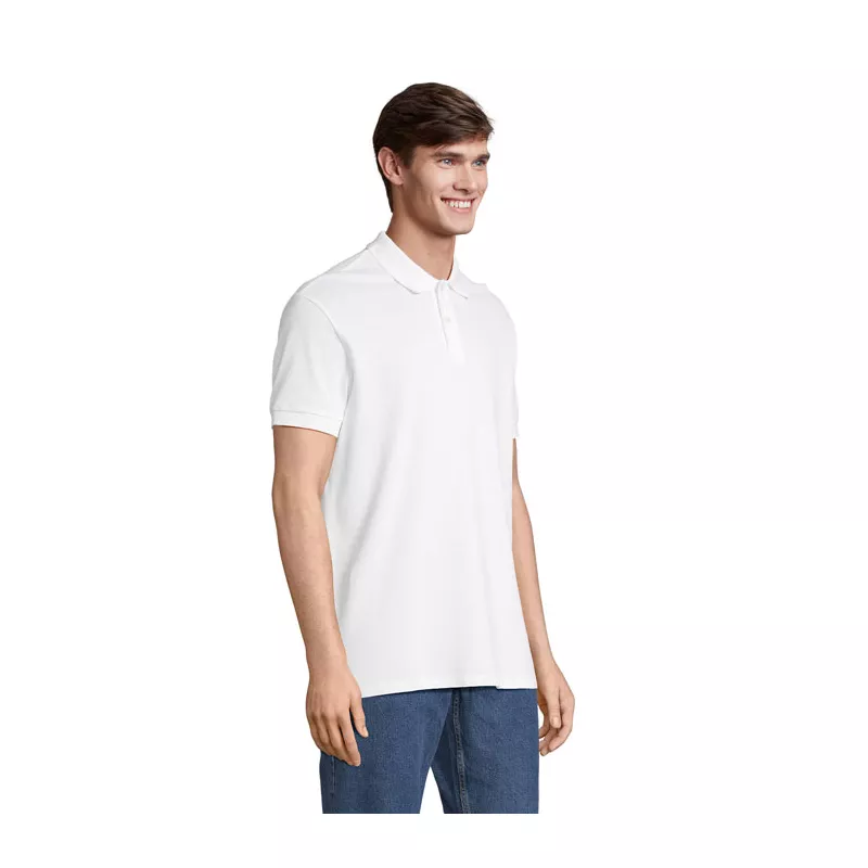 Koszulka polo męska z czesanej bawełny Sol's PACIFIC - Bialy (S04439-WH)