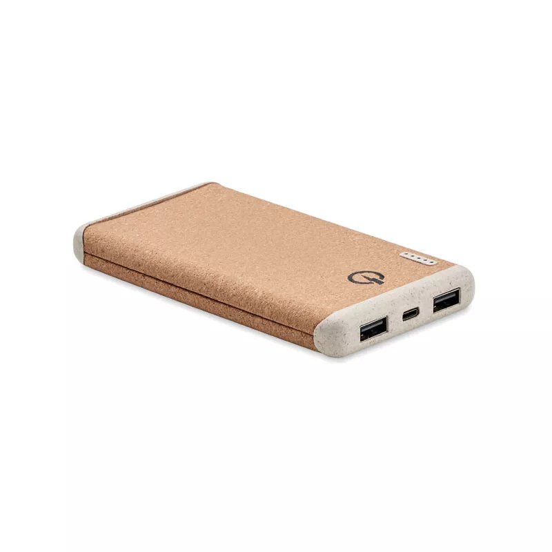 Powerbank 10 000 mAh z ładowarką 10W RALIA - Bezowy (MO6844-13)