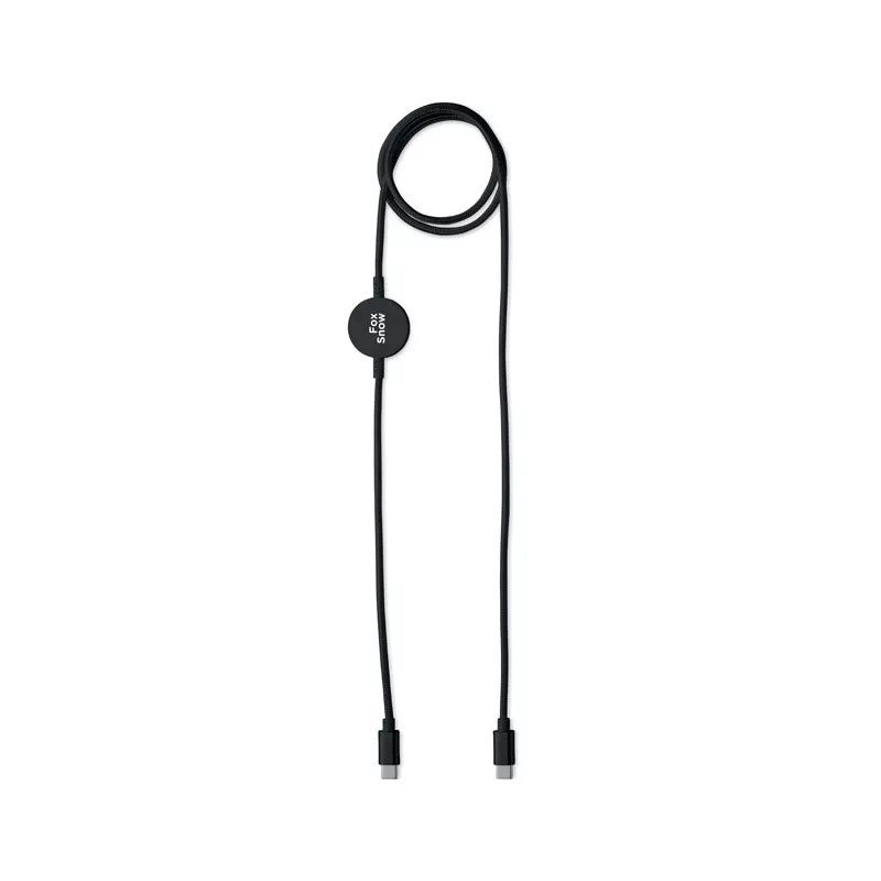 Kabel USB-C 60W z ładowarką do smartwatcha ARGER - Czarny (MO3151-03)