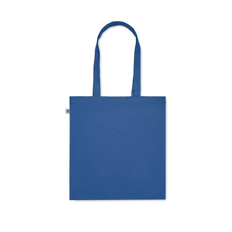Torba z bawełny organicznej 220 g/m² BENTE COLOUR - Niebieski (MO2197-37)