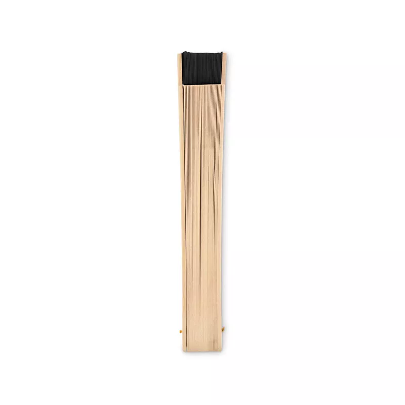 Wachlarz drewniany z 34 żebrami WOODFAN - Czarny (MO2883-03)