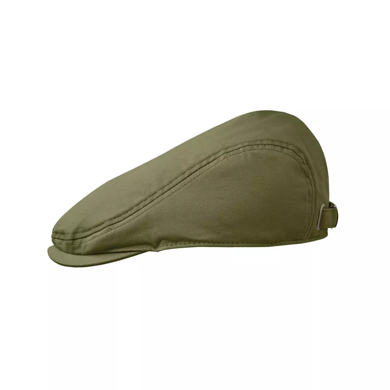 Czapka kaszkiet z bawełny twill 235 g/m² FLAT PEAK - Zieleń Wojskowa (MO2850-49)