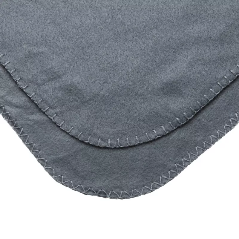 Koc polarowy 120 x 150 cm w pokrowcu - szary (P459.062)