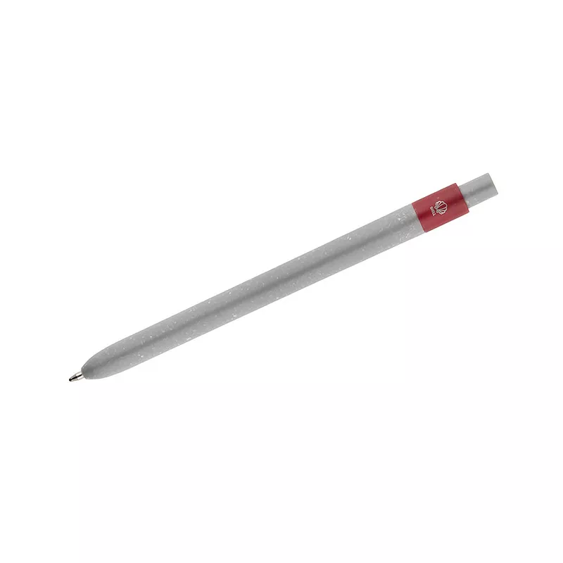 Długopis z tworzywa z dodatkiem zmielonych muszli SELIS - czerwony (19735-04)
