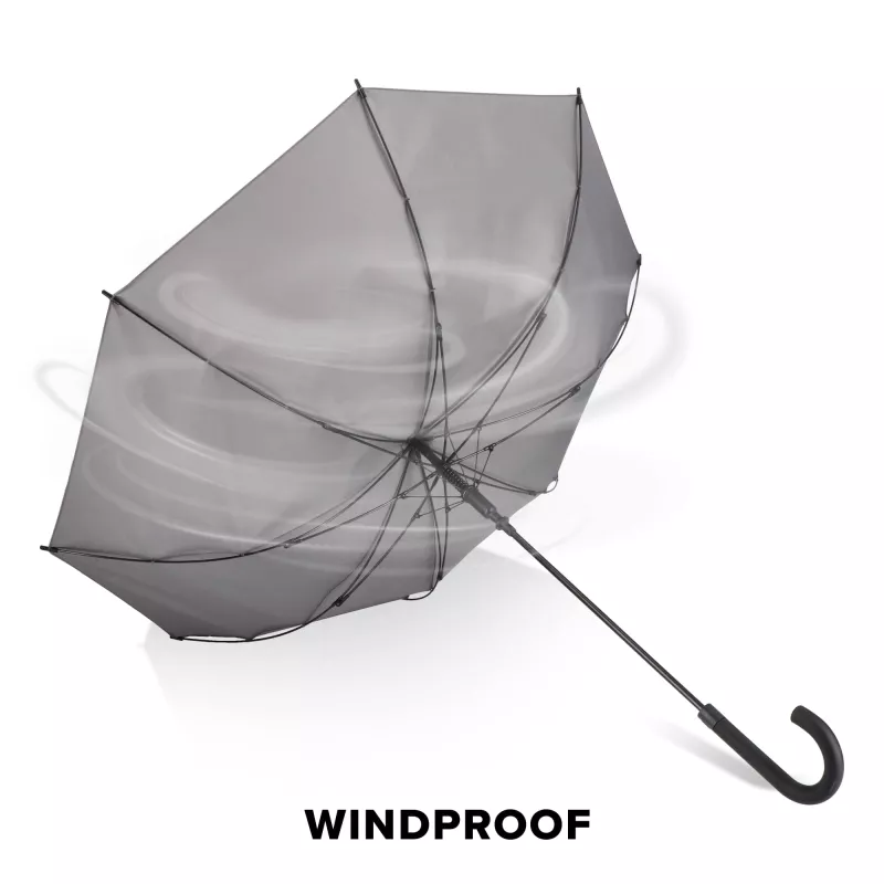 Verdure 190T Pongee 23""Wiatroodporny parasol zuchwytem, automatyczny - szary (LT97119-N0061)