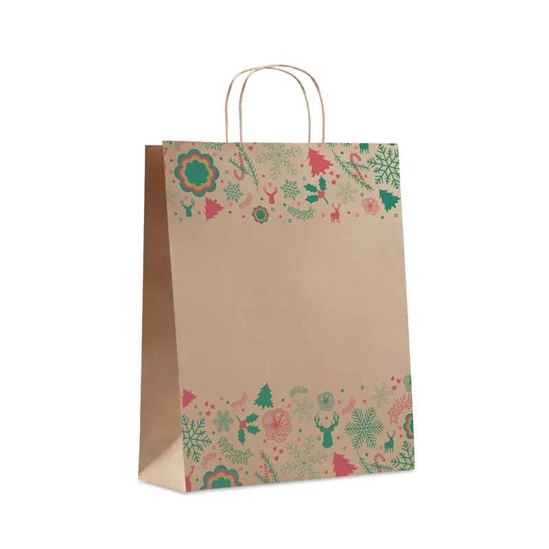 Torba prezentowa papierowa duża 90 g/m² BAO LARGE - Bezowy (CX1520-13)