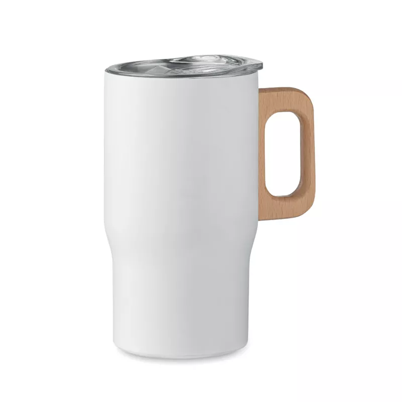 Kubek termiczny ze stali z recyklingu 350 ml TUMBOO - Bialy (MO2499-06)