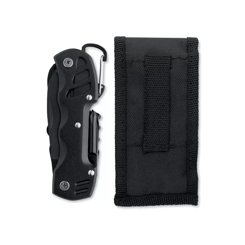 Scyzoryk 13 w 1 ze stali z etui MYTOOL - Czarny (MO3130-03)