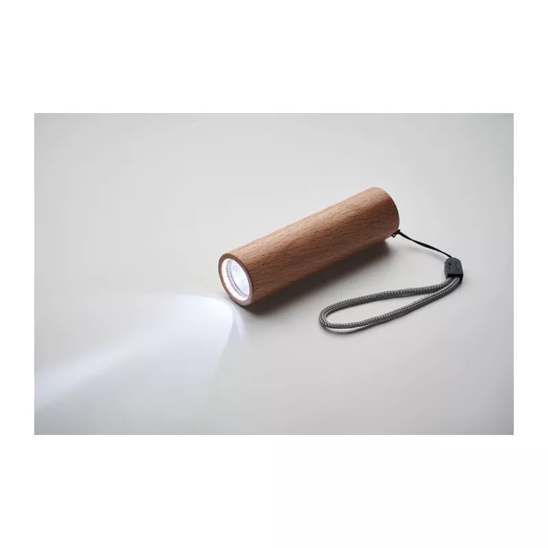 Latarka akumulatorowa z drewna bukowego 5W LITE - Drewna (MO2137-40)