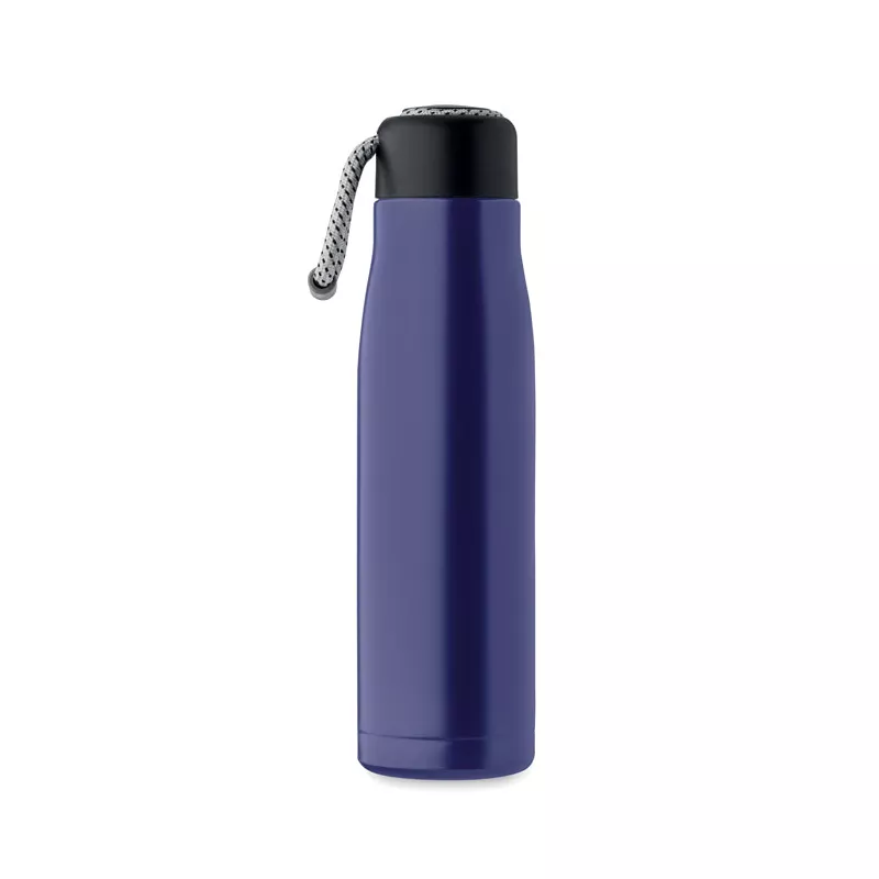 Butelka termiczna z uchwytem sznurkowym 500 ml CORDLE - Niebieski (MO2413-37)