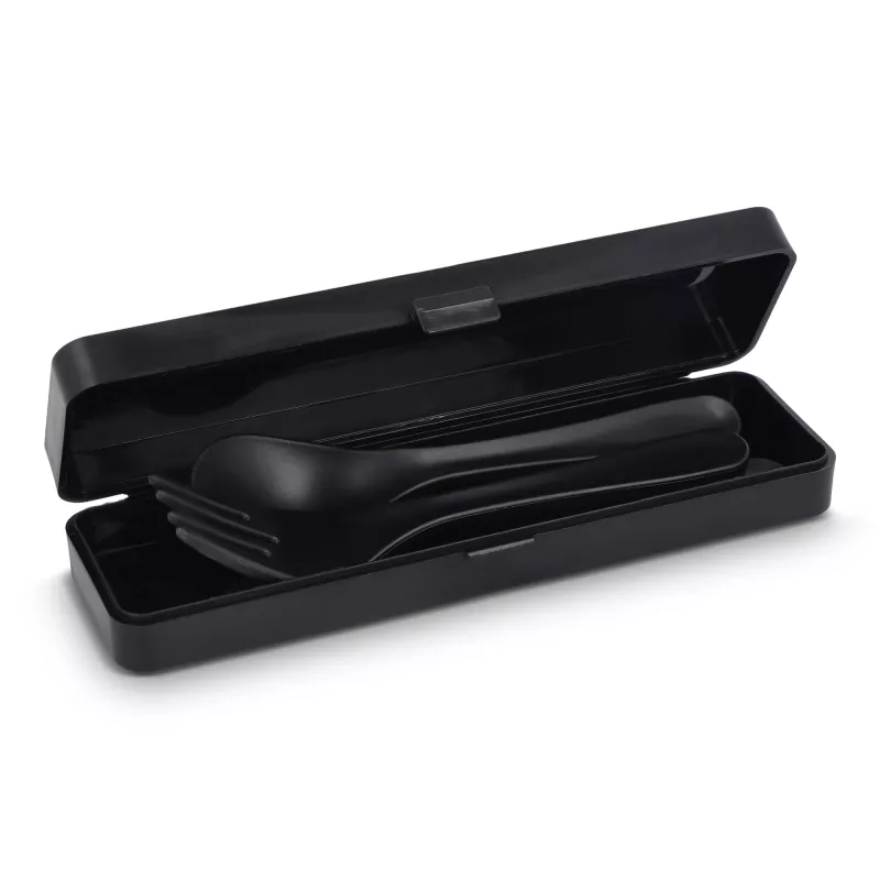 Zestaw sztućców PP - czarny (LT90401-N0002)