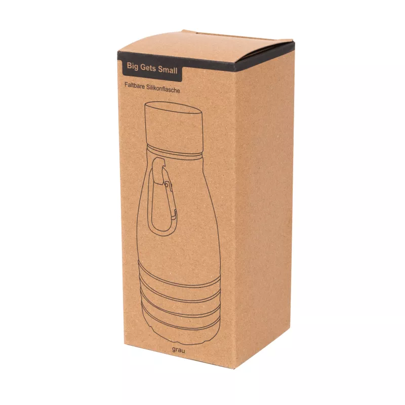 Składana butelka do picia 550 ml BIG GETS SMALL - szary (56-0603193)