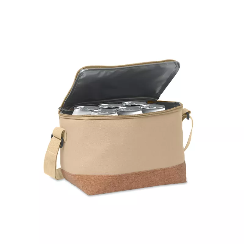 Torba chłodząca RPET z korkowym dnem 5 l KOELER - Khaki (MO2504-39)