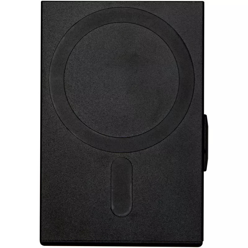 Magnetyczne etui na karty z ochroną RFID, wykonane z materiałów z certyfikatem RCS - Czarny (12452890)