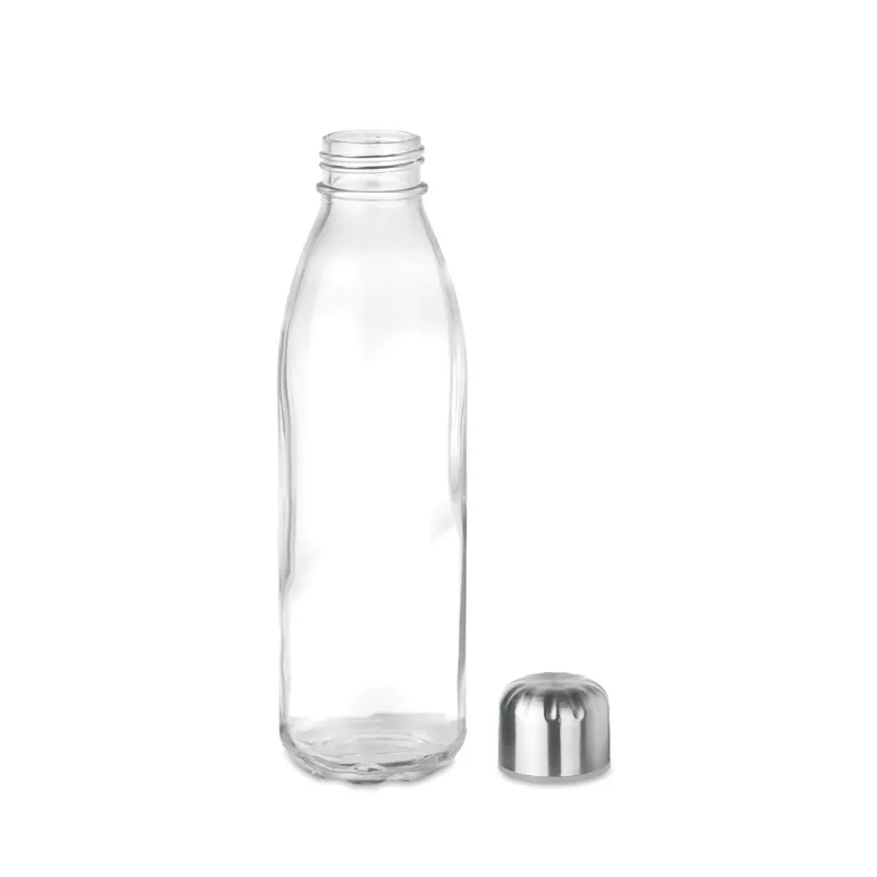 Butelka szklana ze stalową pokrywką 650 ml ASPEN GLASS - Przezroczysty (MO9800-22)
