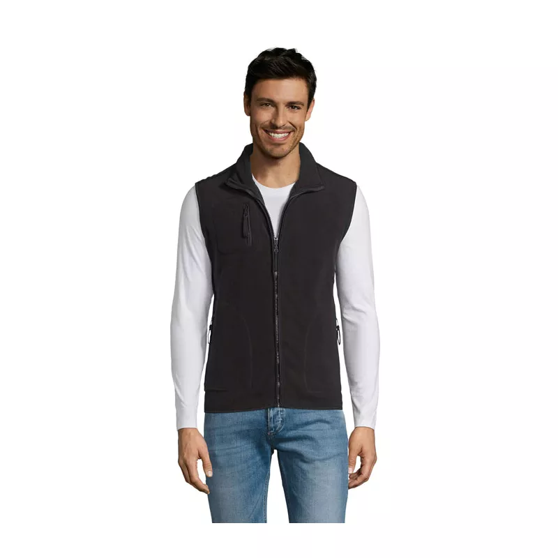 Kamizelka polarowa unisex 320 g/m² Sol's NORWAY - Czarny (S51000-BK)