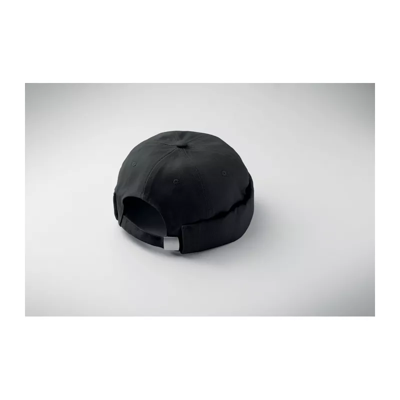 Czapka docker ze szczotkowanej bawełny 260 g/m² DOCK - Czarny (MO2923-03)