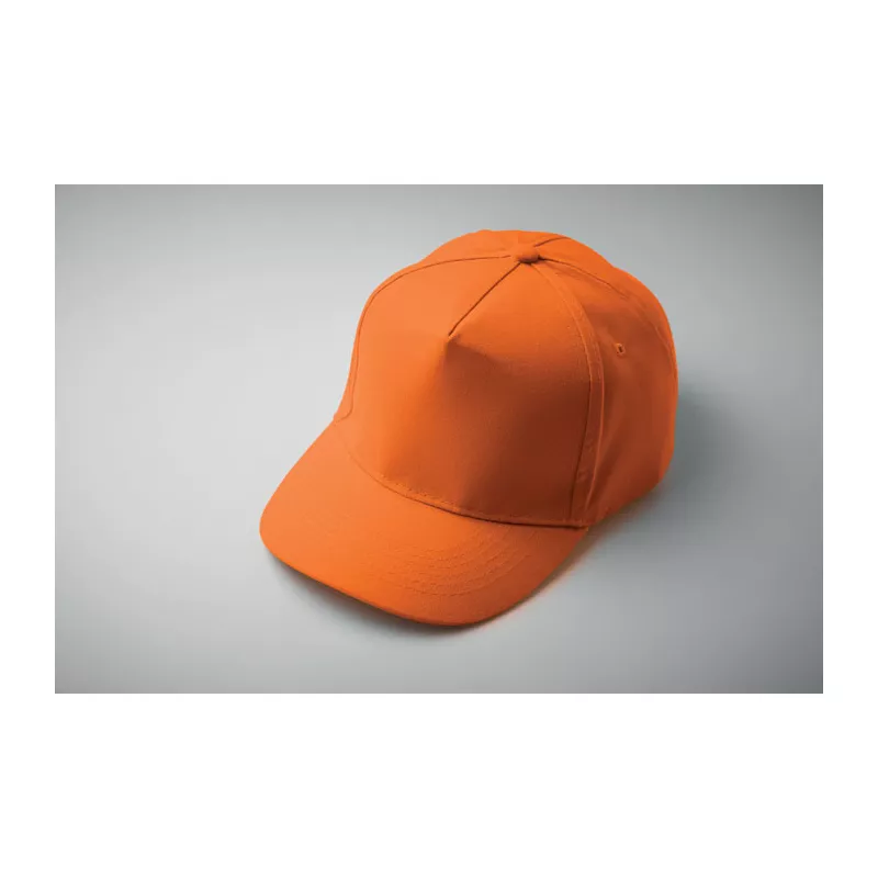 Czapka z daszkiem 5-panelowa z bawełny 180 g/m² SUNNY - Pomaranczowy (MO2345-10)