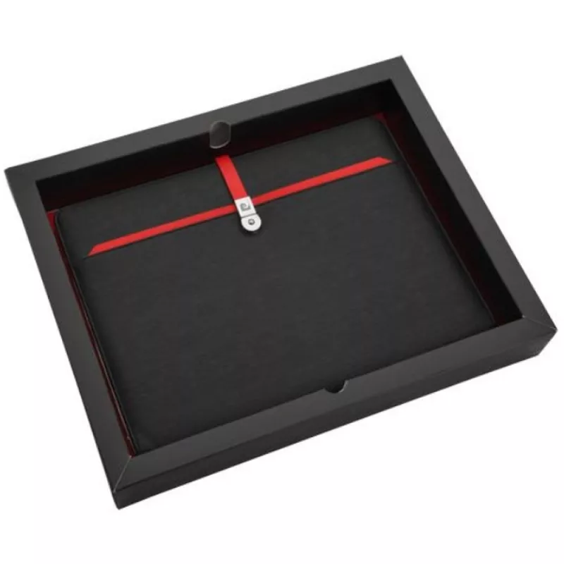 Folder z notatnikiem w linie i pamięcią USB 8GB DIMITRI Pierre Cardin - czarny (B5600400IP303)