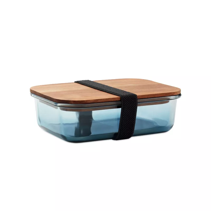 Lunchbox szklany 800 ml VITRIO LUNCH - Przezroczysty Niebieski (MO2750-23)