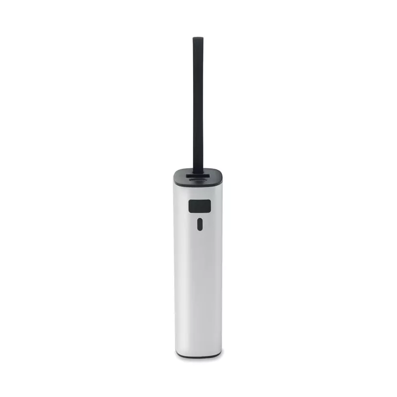 Powerbank aluminiowy 5000 mAh z kablem USB-C POWERTUBE - Srebrny Mat (MO3144-16)