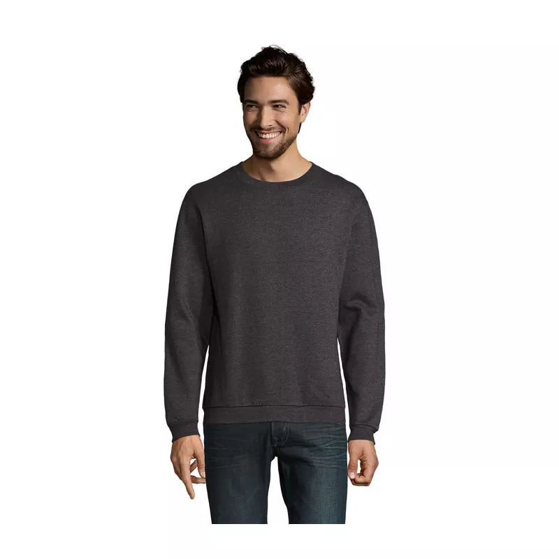 Bluza męska z okrągłym dekoltem 260 g/m² Sol's SPIDER - Charcoal Melange (S01168-CE)