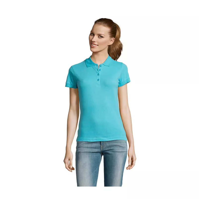 Koszulka polo damska piqué 170 g/m² Sol's PASSION - Niebieski Atol (S11338-AL)