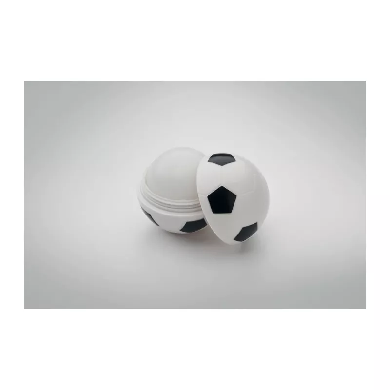 Balsam do ust SPF10 w kształcie piłki nożnej BALL - Bialy/Czarny (MO2213-33)