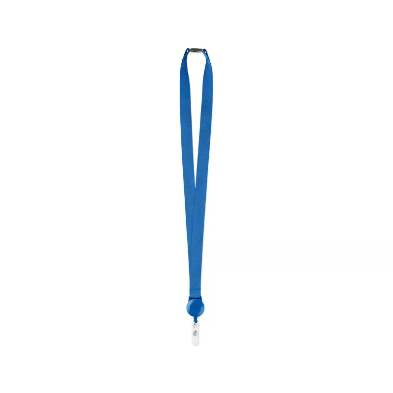 Smycz z wysuwanym uchwytem ZIP LANYARD - Niebieski (MO9852-37)