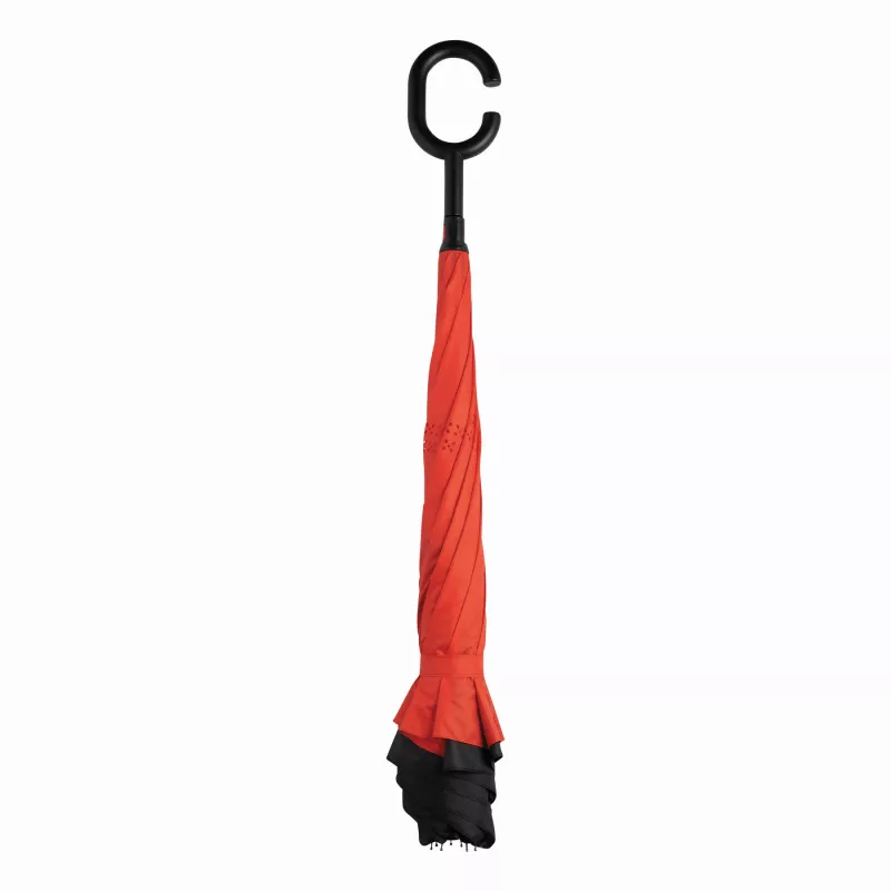 Parasol FLIPPED - czarny, czerwony (56-0103371)
