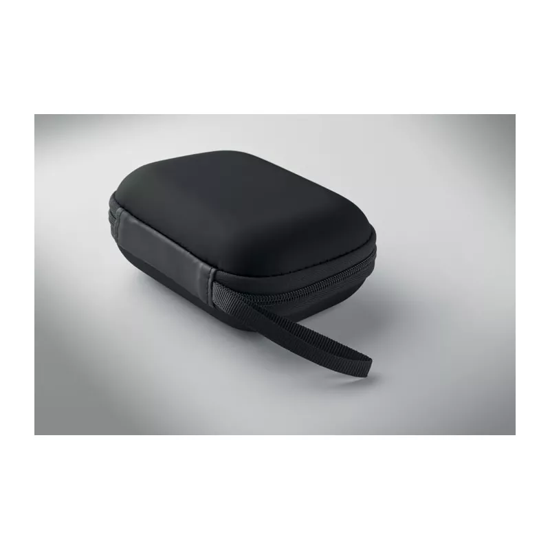 Apteczka pierwszej pomocy w twardym etui z PU CARETWO - Czarny (MO2818-03)