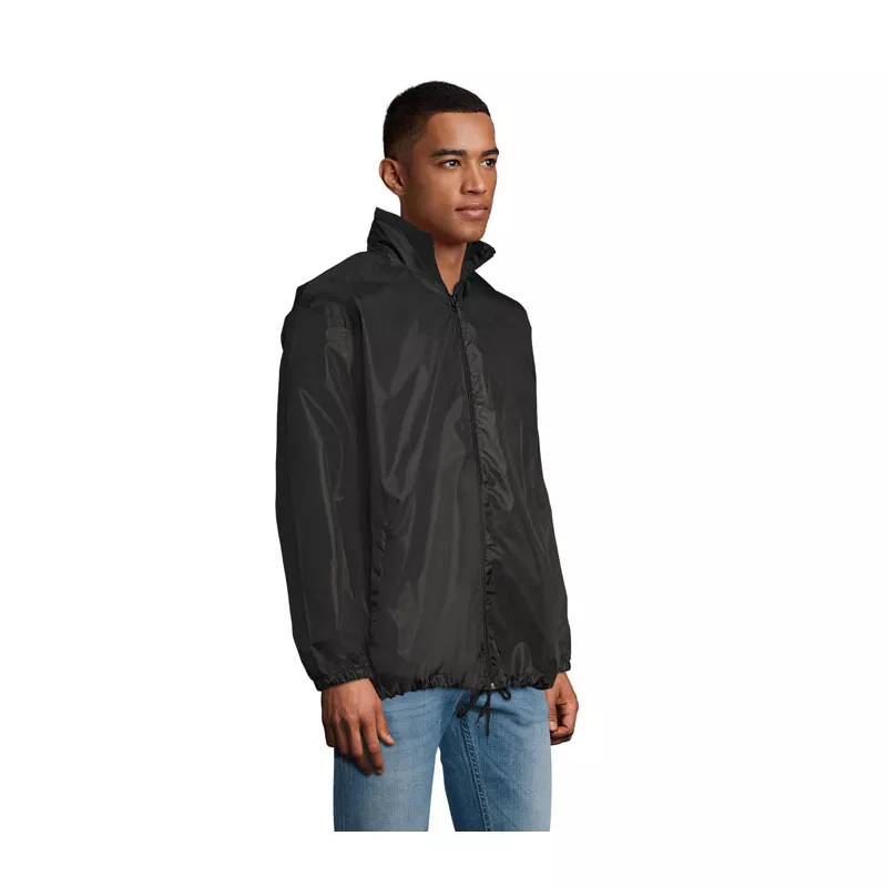 Wiatrówka unisex z kapturem 210 g/m² Sol's SHIFT - Czarny (S01618-BK)