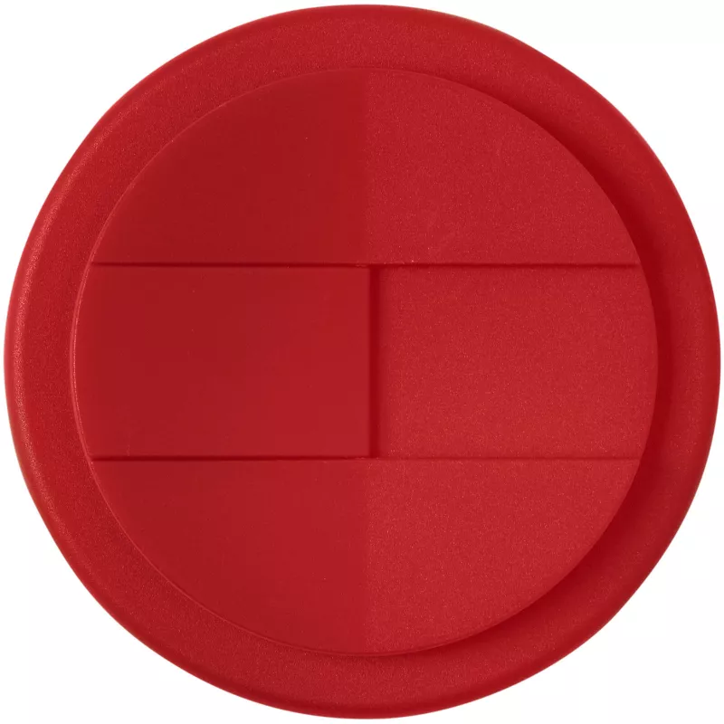 Kubek Americano® Eco z recyklingu o pojemności 350 ml z pokrywą odporną na zalanie - Czerwony (21042504)