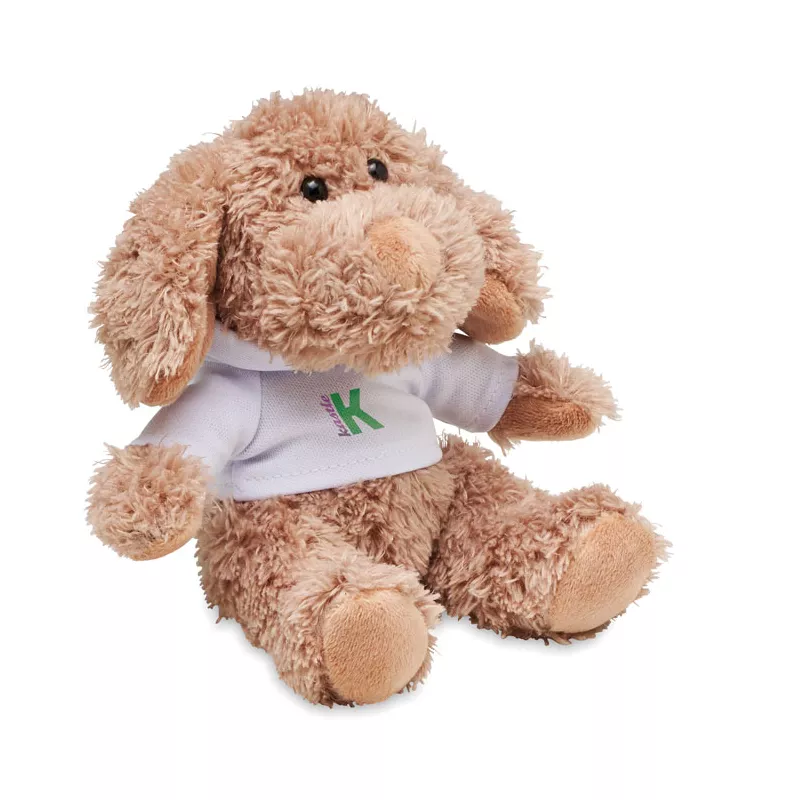 Maskotka piesek w bluzie z kapturem DOGGY - Bialy (MO6806-06)