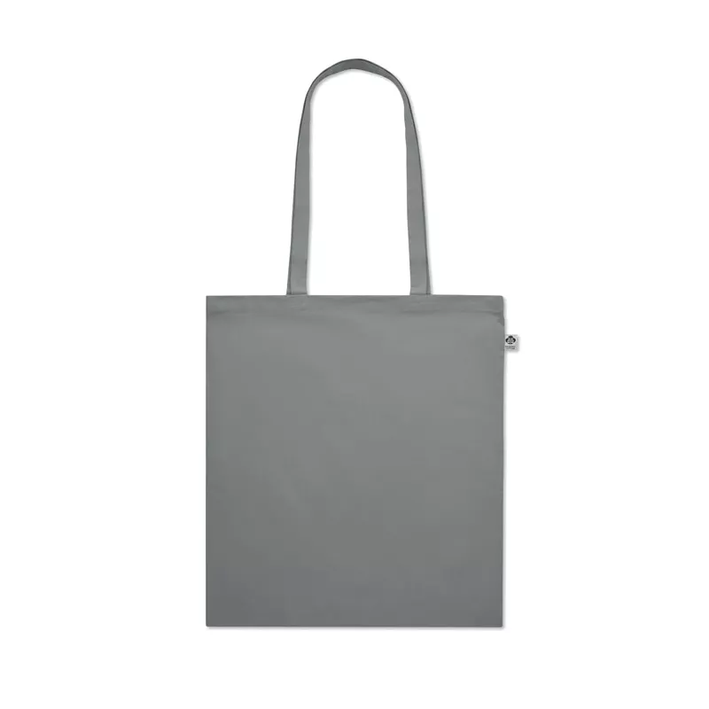 Torba z bawełny organicznej 140 g/m² ZIMDE COLOUR - Szary (MO6189-07)