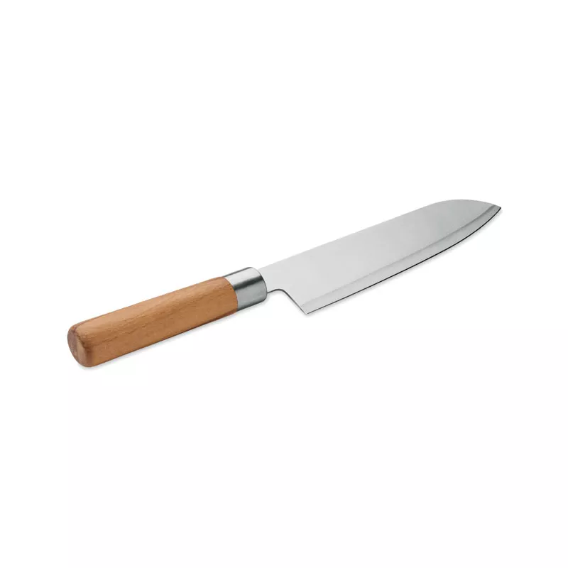 Nóż szefa kuchni z bukową rękojeścią SLICE - Srebrny (MO3157-14)