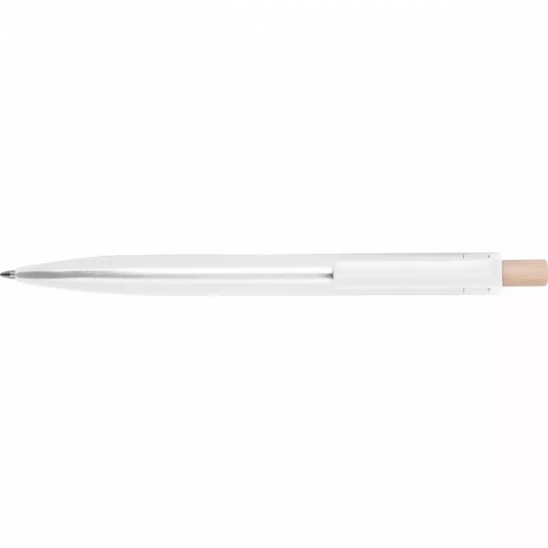 Długopis plastikowy ABS z recyklingu BOA VISTA - biały (528206)
