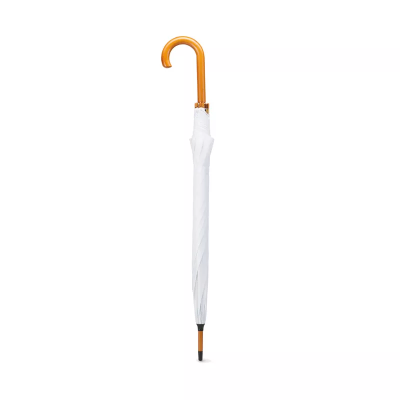 Parasol klasyczny 23" z drewnianym trzonem CALA - Bialy (KC5132-06)