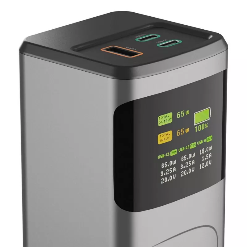 Power bank 20000 mAh Hama High Power 65W - grafitowy (VH028-15)