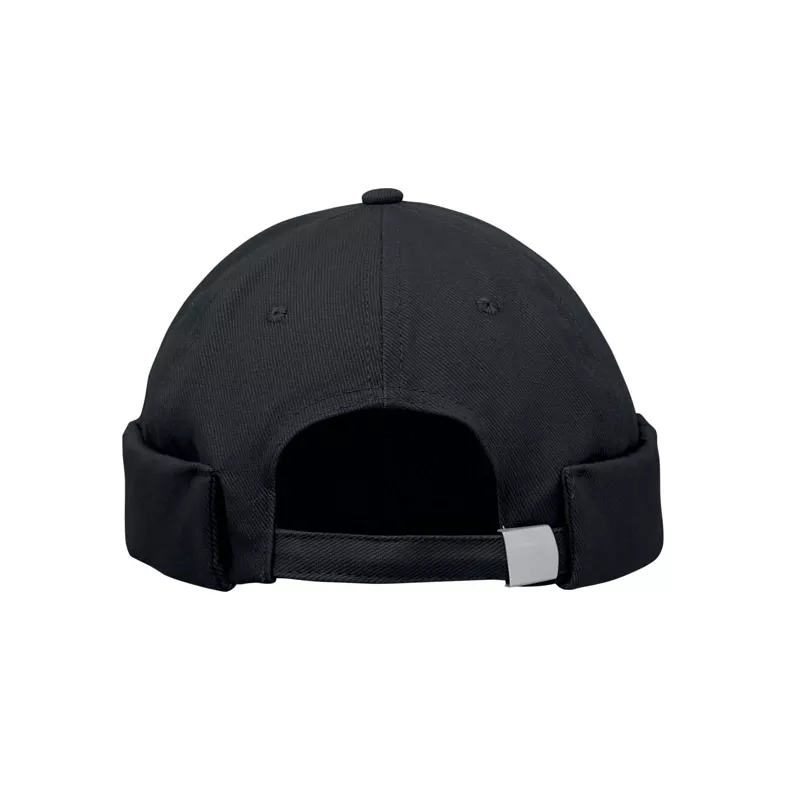 Czapka docker ze szczotkowanej bawełny 260 g/m² DOCK - Czarny (MO2923-03)