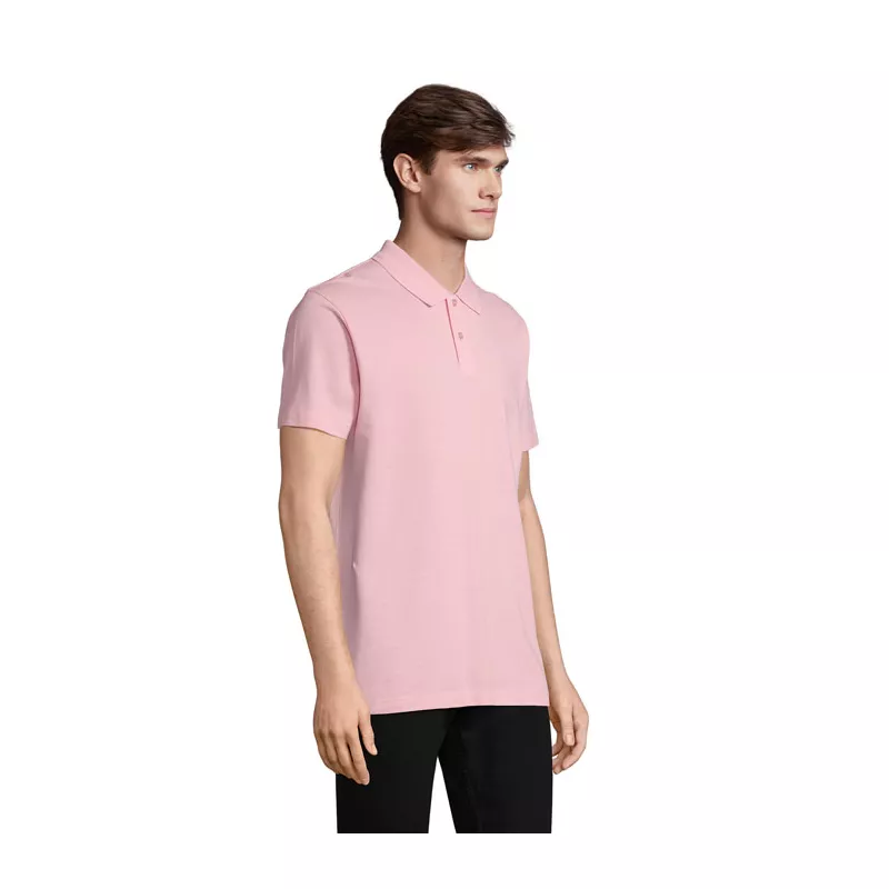 Koszulka polo unisex z czesanej bawełny Sol's PULSE - Cukierowy Róż (S04502-AX)