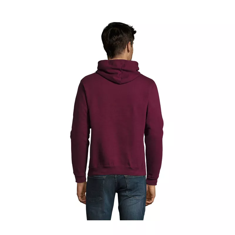 Bluza unisex z kapturem 280 g/m² Sol's SNAKE - Burgundy (S47101-BG)