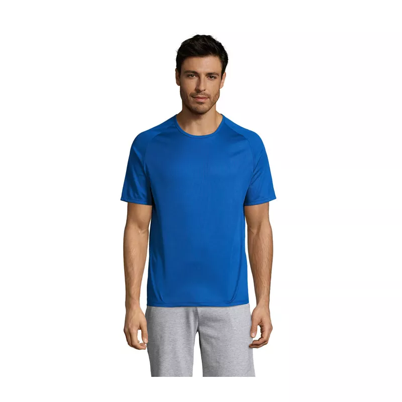 Koszulka sportowa męska raglan 140 g/m² Sol's SPORTY - Niebieski (S11939-RB)