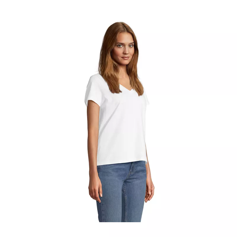 Koszulka damska V-neck Sol's REGENT V WOMEN - Bialy (S04766-WH)